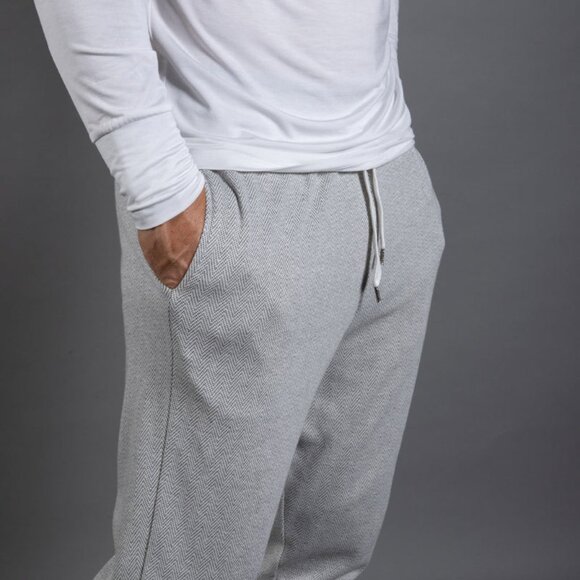 H&M Sweatpants Men Sz L Regular Fit Gray Workout Pants - Picture 1 of 4